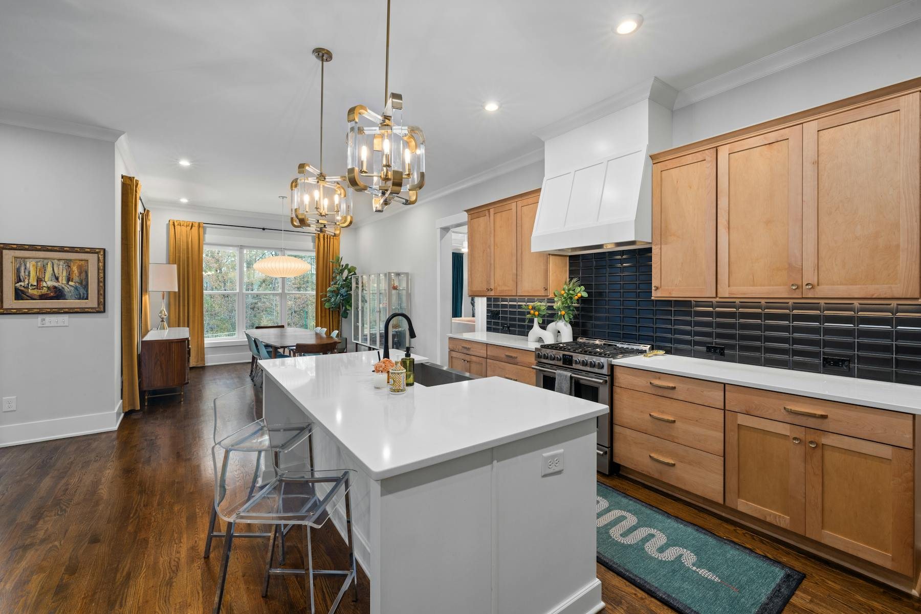 Modern kitchen design refresh with warm wood cabinetry